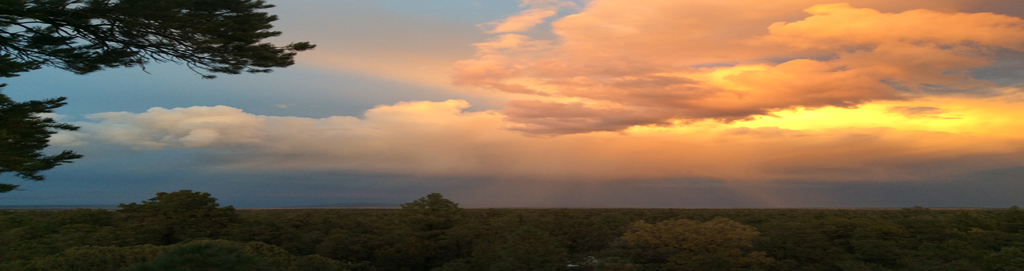 sunlit thunderstorm